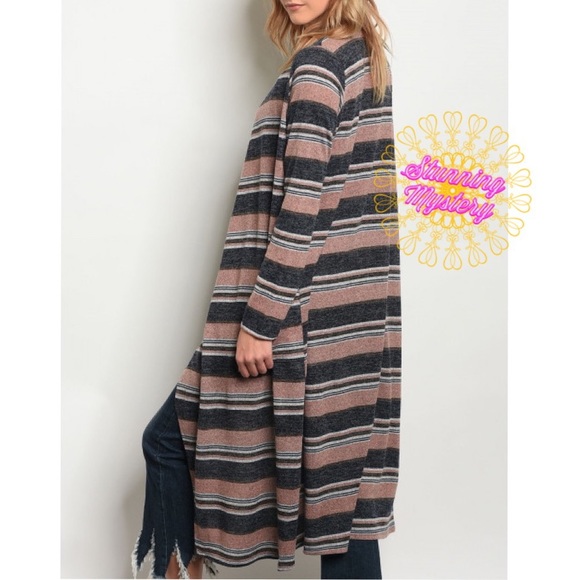 Alice Stripes Maxi Cardigan - Picture 3 of 7